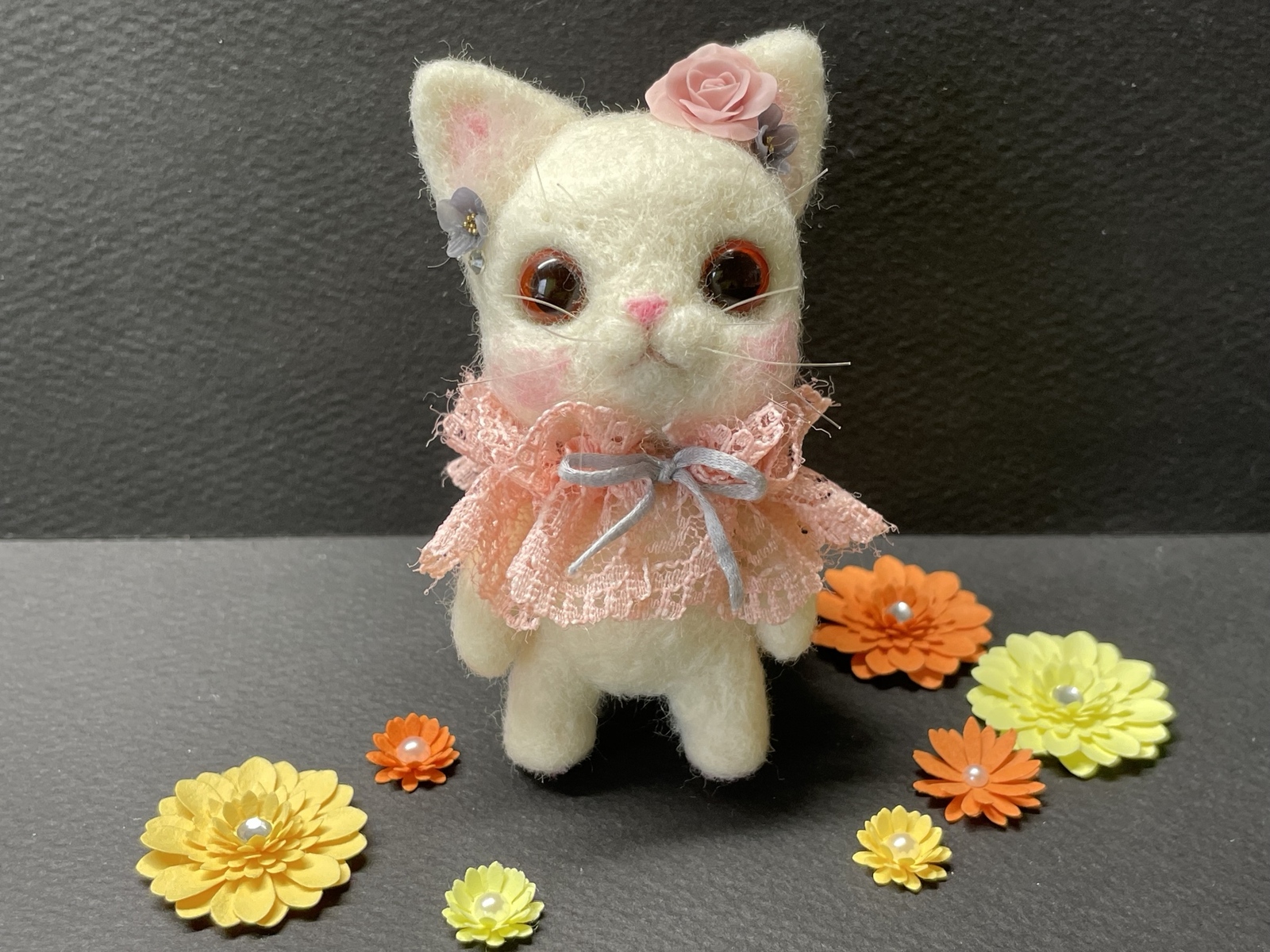 羊毛フェルト サンタ猫 ぬいぐるみ sddefault.jpg