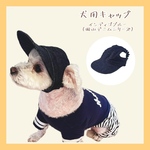 わんちゃんの目や頭を守る犬用帽子　⭐︎岡山デニム生地⭐︎ 【インディゴブルー】
