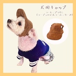 わんちゃんの目や頭を守る犬用帽子　⭐︎コーデュロイ生地（太コール）⭐︎ 【コーヒーブラウン】