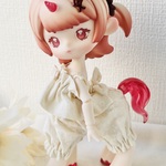 ポニーボディ専用かぼちゃパンツキャミソールセット　エクリュ