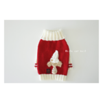 完成品  White cap knit かぶりのセーター (アプリコット)