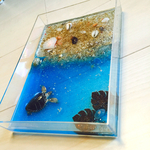 小物入れ  ブルーシーのビーチ ！カメや貝殻がかわいい 