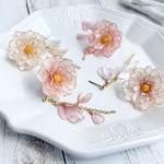 花散る牡丹のピアス/イヤリング