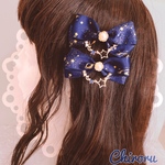 ムーンスター ♡ ヘアクリップ　(ネイビー)