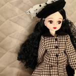 [再販]50's  千鳥柄　ジャケット　リカちゃん　ブライス