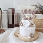 ゲスト様　専用　ナチュラルくまさんのクレイケーキ☆1歳誕生日ケーキ　誕生日ケーキ　記念日　自宅撮影　1歳以外でも承ってます♪