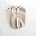 [犬服] ＸＳサイズ 完成品 チワワ　　　　　　　　　　ミント 裏毛ニット パイピングベスト 背中開き