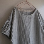 コットンパフ袖チュニック