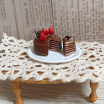 ミニチュアケーキ チョコミルフィーユ風 