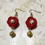 ハンドメイド　水引ピアス　水引アクセサリー