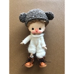 小さなドールのクマ帽子セット