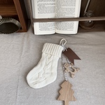 チャーム付き モコモコ　靴下🧦セット　ミニサイズ　クリスマスオーナメント