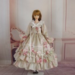 momoko ジェニー outfit..10.1　バラ柄、シャンパンゴールド