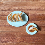 『焼き餃子』◆タレを点けた餃子付き◆ミニチュアフード ２個セット
