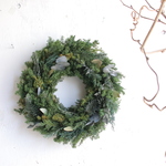 【早割クリスマス】【クリスマス2025】エバーグリーン＊プリザーブドフラワーのクリスマスリースと選べる飾り付けセット