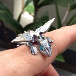 手乗りドラゴン　ミックスツノドラゴン　大きめサイズ