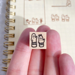 ミニハニワのスタンプ　はんこ