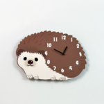 ハリネズミ かわいい時計 静音 掛け時計