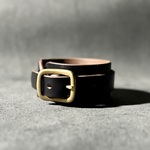 double-seven様専用　レザーブレスレット/ブラック【クロムエクセル】送料無料