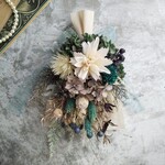 【感謝価格】Swag bouquet ＜forest green＞＊スワッグ＊秋＊冬＊ブーケ＊壁掛け＊プリザーブドフラワー＊お花＊ギフト＊記念日＊結婚祝い＊お誕生日祝い＊クリスマス＊玄関