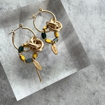 glass hoop [ green yellow ]