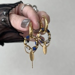 glass hoop / pierce [ blue ]
