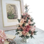 Arbre de Noël 2023＜brillant antique ＞＊クリスマス＊クリスマスツリー＊アレンジメント＊冬＊インテリア＊プリザーブドフラワー＊お花＊ギフト＊結婚祝い＊クリスマスリース