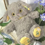 ロップイヤーうさぎちゃんぬいぐるみ🐰《グレー》