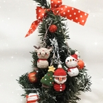 (セット割)オーナメントタイプ　☆クリスマス🎄　サンタ　ツリー　トナカイ　雪だるま　あみぐるみ　ヘアゴム　（ベビー・キッズ用）