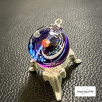 IORIの宇宙玉レジン並玉　レジンネックレス