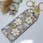【送料込み】インド刺繍リボン キーリング キーホルダー バッグチャーム
