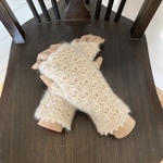 「再販」シルクモヘアの指なし手袋