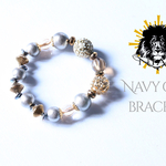 Navy gray bracelet