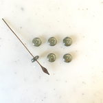 Clear Green Fire Polished Spacer Czech Beads