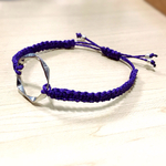大人シルバー☆ブレスレット（パープル）