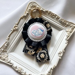完成品・黒刺繍リボンマタニティマーク