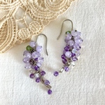 藤の花のピアス・イヤリング