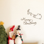【ソリにのるサンタさん】ワイヤーアート　ワイヤークラフト　ウォールデコ　クリスマス　クリスマス飾り
