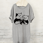 ■■セール■■ 家族写真Tシャツ / 赤ちゃん編 （グレー）猫写真館