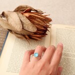 1950's 西ドイツ ヴィンテージ ボタン の 1粒 リング 