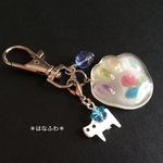＊3way仕様＊◆イロトリドリの肉球のバッグチャーム◆シェルの猫ちゃん♪