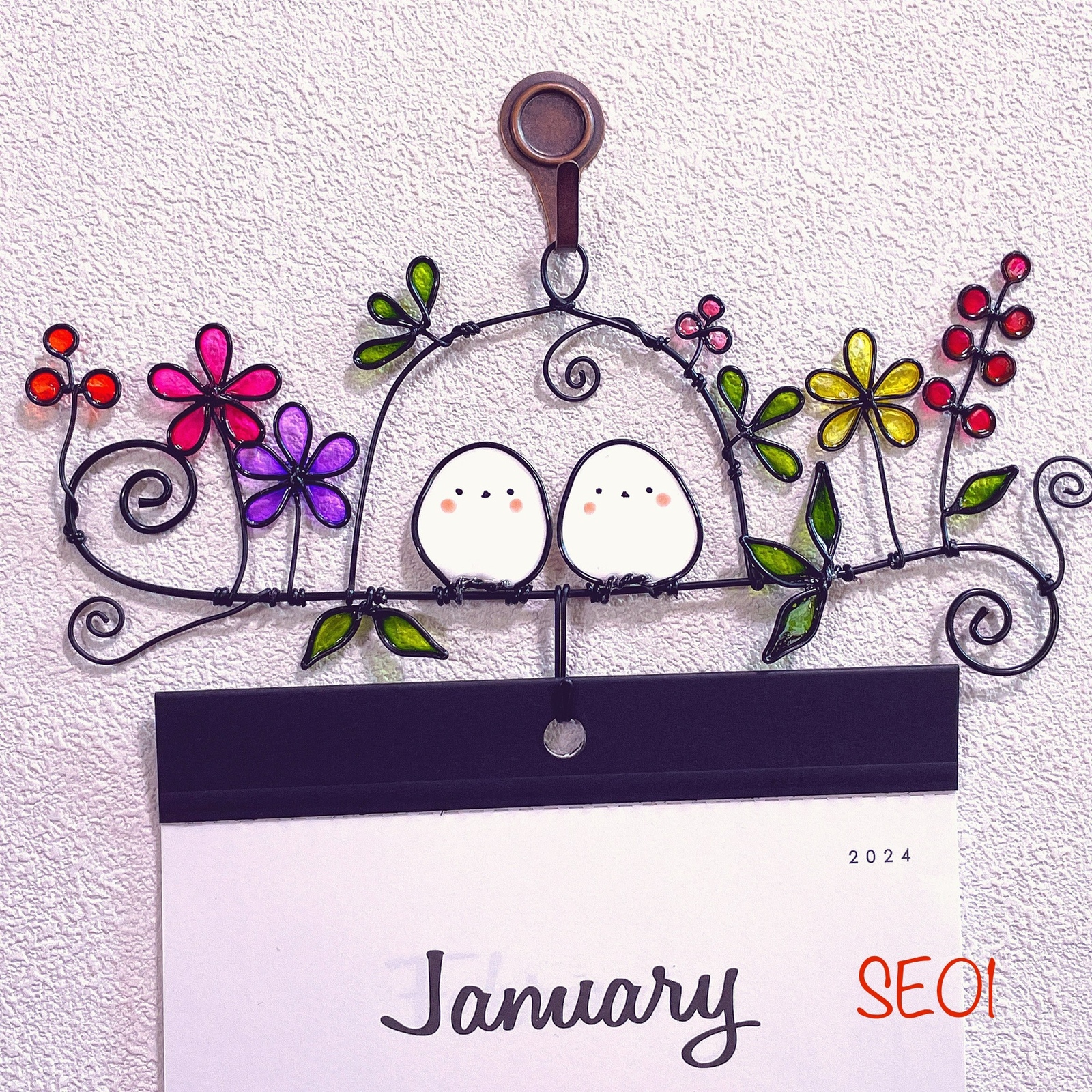 CF SE01シマエナガ】ディップアート ワイヤークラフト ワイヤーアート