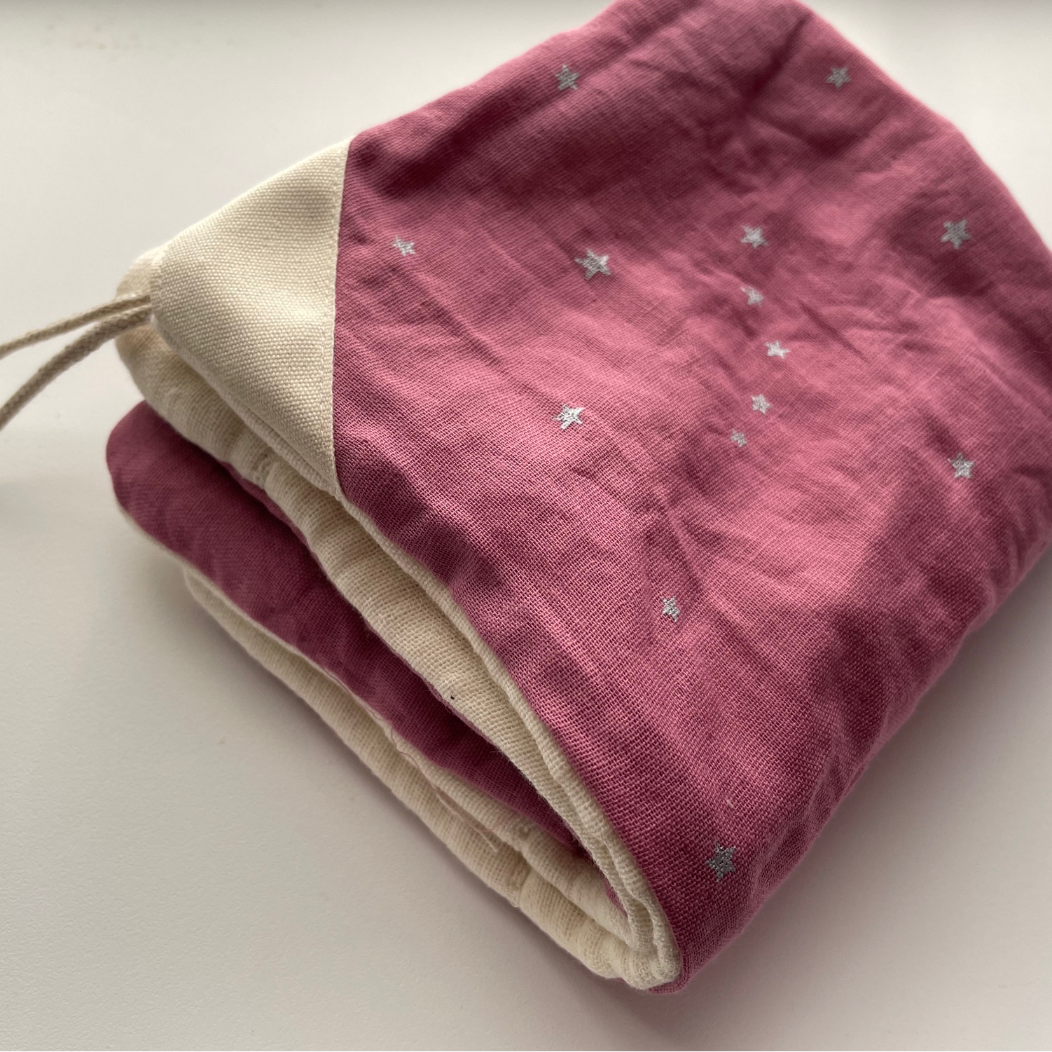 mame様❤ハンドメイド　ガーゼケット　ガーゼタオル 楽天市場】○ ＜名入れ刺繍＞日本製 6重ガーゼ 耳付きおくるみ