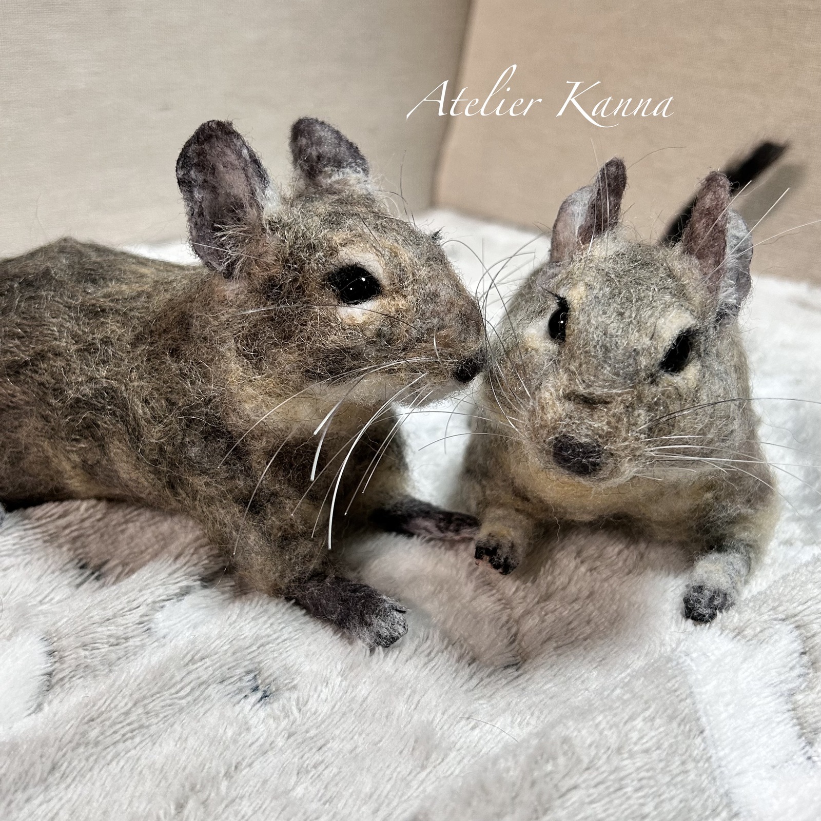 オーダー羊毛フェルト／デグーのこてつくん - WIREDFINGER'S GALLERY