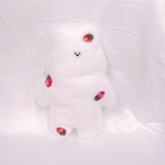 いちご柄猫のっぽ宇宙人くんのぬいぐるみ
