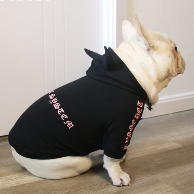 犬服 冬服 パーカー フレンチブルドッグ イングリッシュブルドッグ