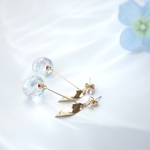 五月雨のむこうの紫陽花(水さくらんぼ)　ピアス&イヤリング