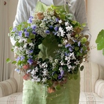 ガーデンシクラメンとビオラの寄せ植えリース     *:･ﾟ✧ 幸せのwreath "静かな森の小径にて" *:･ﾟ✧ 