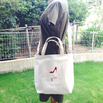 girl シンプル トートバッグ ショルダーLサイズ 受注製作