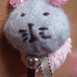 ☆SALE☆いもむしねこ　コンペイトウ（桃）